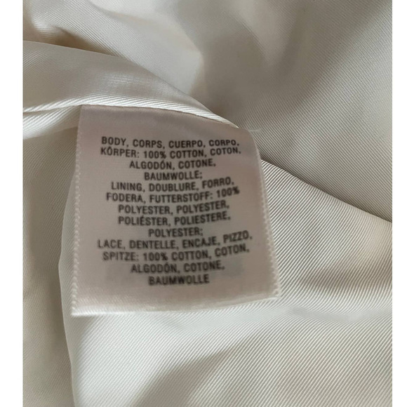 Atelier Camille Womens Ruffled Lace Shell Tank Blouse Size S Cream - Picture 8 of 8